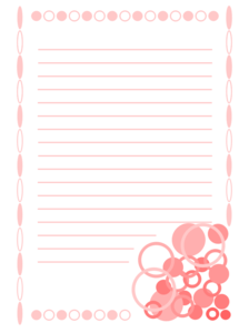 便箋（赤・円）