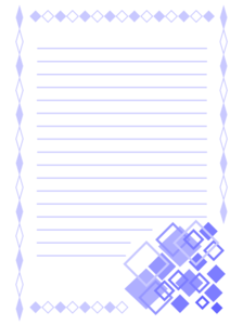 便箋（青・四角）