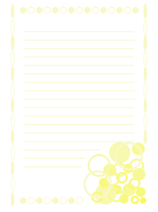 便箋（黄・円）