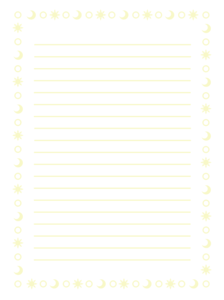 便箋（黄・太陽、月）