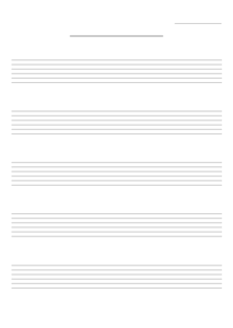 六線譜(タブ譜)（A4-5段）