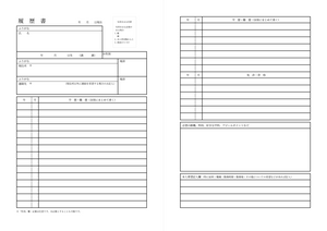 履歴書（厚生労働省様式）