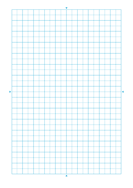 国語の用紙（B5、15x10マス、十字リーダー）