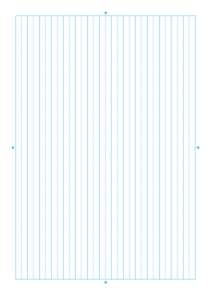 国語の用紙（B5、15行、縦リーダー）