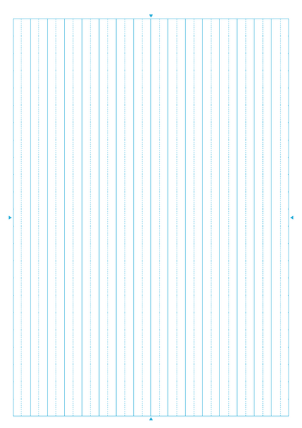 国語の用紙（A4、16行、縦リーダー）