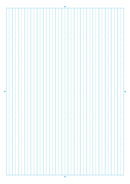 国語の用紙（A4、19行、縦リーダー）