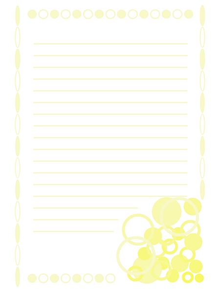 便箋（黄・円）